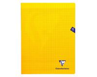 Cahier piqué Mimesys 24x32cm 48 pages grands carreaux couverture polypropylène Couleur aléatoire