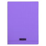Cahier piqué 8000 POLYPRO A4 96 pages petits carreaux 90 g - Violet