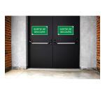 Panneau PVC adhésif Issue de Secours 35x20 cm - Vert