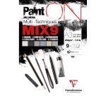 PaintON Mix 9 bloc collé 27F A3 250g assorti 9x3F