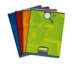 Cahier piqué 8000 CARTE 17x22 cm 140 pages grands carreaux 90 g - Assortis