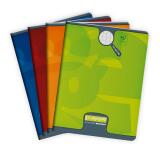 Cahier piqué 8000 CARTE 17x22 cm 140 pages grands carreaux 90 g - Assortis