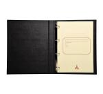 Reliure standard avec recharge 297X210 Livre d'inventaire 100 feuillets foliotés 80g + garde - Noir