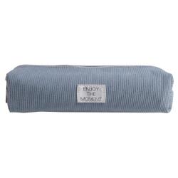 Velvet square pencil case VELVET - Assorted colours