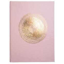 Livre d'or 100 pages tranche or Ellipse - Rose