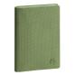 Agenda de poche SAS 15 Agora Canvas 10.5 cm x 15.5 cm Semainier Août 2025 à Août 2026 - Vert