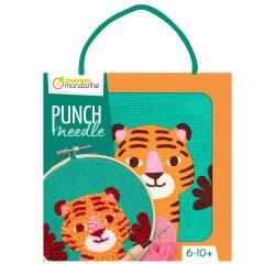 Punch Needle, Tigre - Vert