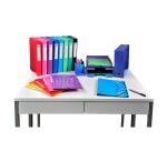 Clasificadores Harmonika ® lomo extensible Iderama ® Con gomas y ventanas troqueladas. - Tamaño: 24,5x32 cm para: A4