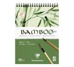 Bamboo, Spiralblock mit 15 Blatt Bambuspapier, 19x26 cm, 250g