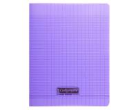 Cahier piqué 8000 POLYPRO 17x22 cm 60 pages grands carreaux 90 g - Violet