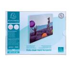 Porte-visuel mural horizontal A4 - Cristal