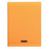 Cahier piqué 8000 POLYPRO 24x32 cm 192 pages grands carreaux 90 g - Orange
