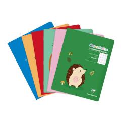 Cahier piqué Clairenfantine 17x22 cm 96 pages grands carreaux Couleur aléatoire - Assortis