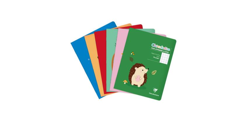 Cahier piqué Clairenfantine 17x22 cm 96 pages grands carreaux Couleur aléatoire - Assortis