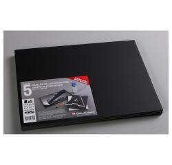 Carton Mousse lot 5 feuilles A3 5mm - Noir