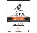 Bristol bloc collé 20F A3 205g
