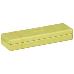 Rhodiarama plumier simili cuir italien 21x5,5x3 cm - Anis