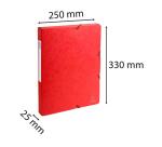 Carpetas de proyecto con gomas Cartulina lustrada 7/10e - 600 g/m2 - Lomo: 25 mm - Formato de documento: A4 - Tamaño: 25x33cm