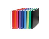 Classeur rembordé polypropylène 4 anneaux 15mm - A4 - Couleurs assorties