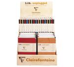 Set de 2 carnets piqûre Age Bag 7,5x12cm 48 pages petits carreaux Couleurs assortis - Assortis