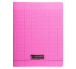 Calligraphe Polypro Stapled Notebook, Seyes, Ligne 8000, 24x32cm, 24 Sheets, 90g (French Ruling) - Pink