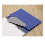 My.Notes Age Bag cahier reliure intégrale à marges détachables A4 120 pages détachables DOT + cadre en-tête - Gris