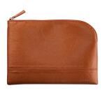 Rhodiarama pochette zippée en simili cuir - taille M (16x22 cm) - Cuivre