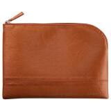 Rhodiarama pochette zippée en simili cuir - taille M (16x22 cm) - Cuivre
