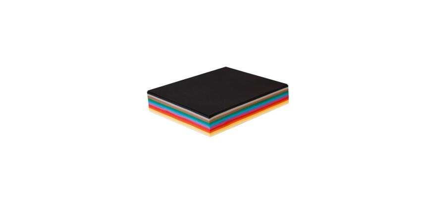 Zeichenpapier Tulipe 25x32,5 cm 160g, 250 Blatt, 10 Farben sortiert - Sortierung