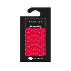 Papier Texture Décopatch n°821 -1 feuille 40x60cm - Rouge
