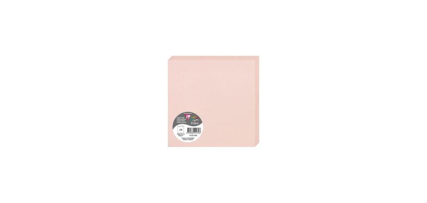 Paquet de 25 cartes pliées Pollen 160x160mm 210g/m2 - Opaline