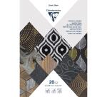 PAPIER ARTISANAL, Bloc encollé de 20 feuilles au format 21x29,7cm
