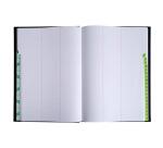 Registre 297X210 Répertoire travers 300 pages - Noir toilé