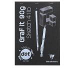 GraF'it dot bloc agrafé 80F A4 90g - Aléatoire