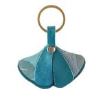 Ginkgo, Pochette téléphone & accessoires en cuir (Petite sacoche pour téléphone 10,5x16,5 cm + porte-cartes 7,5x10,5 cm + porte-clés 7x6 ,5 cm)