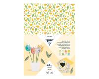 CARTON DÉCOR, Paquet de 40 feuilles 160g/m2 au format 25x35cm - Printemps - Multicolore