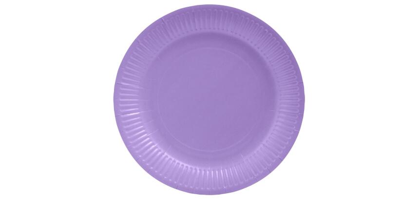20 Assiettes en carton rondes, 23 cm