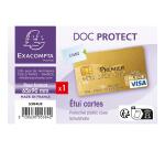 Estuche protector de Tarjeta de banco 2 caras 65x95 PVC 20/100º - Cristal