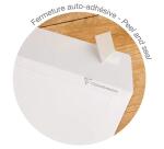 Paquet de 50 Pochettes Blanches C5-162x229 mm - Auto-Adhésives - 120g/m2 - Blanc