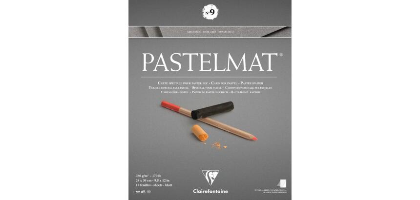Pastelmat bloc collé 12F 24x30cm 360g n°9