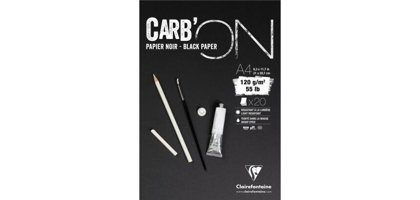 Carb'ON bloc collé 20F A4 120g