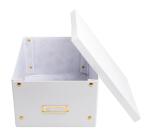 Cajas de almacenamiento NeoDeco - 29x38x19 cm, A4+ - Blanco