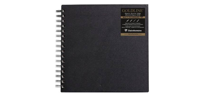Goldline carnet spiralé 64F 20x20cm 140g - Blanc