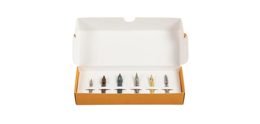 Coffret 6 plumes de calligraphie
