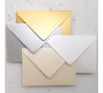 Enveloppe Pollen Clairefontaine 120 g/m² sans fenêtre avec patte autocollante couleur - Paquet de 20