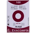 Paquet 100 fiches sous film - bristol dots non perforé - 105x148mm - Blanc