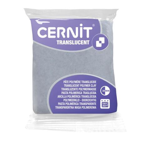 Cernit TRANSLUCENT 56 g Glitter argent - Glitter argent