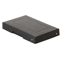Caja de almacenamiento PureBox Negro de Exacompta A6 12 x 18.5 x 2.5 cm de alto
