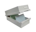 Boîte à fiches "K" DIN A6 - Gris lumière