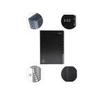 Trieur rigide Economique Ordonator 12 compartiments numériques - 24x34cm - Noir